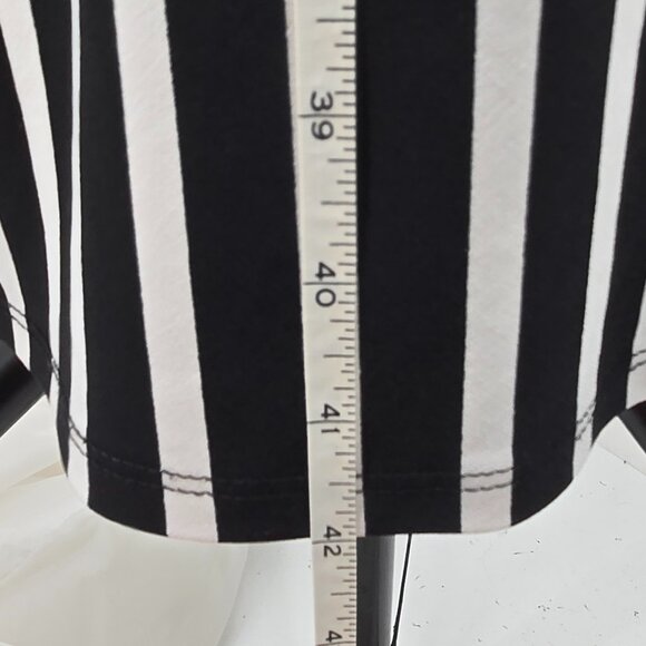 810-3 Lane Bryant Simply Chic Black & White Stripe Midi Dress Size 14/16 - Picture 5 of 8